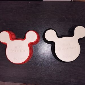 Minnie and Mikey mouse ramekins